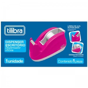 DISPENSER ESCRITÓRIO ROSA NEON TILIBRA