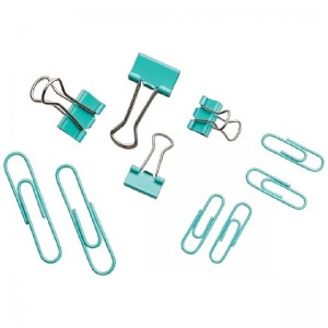 KIT CLIP+PRENDEDOR DE PAPEL AQUA TILIBRA