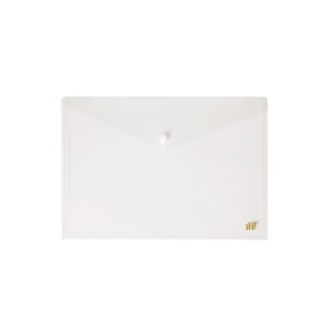 PASTA COM BOTÃO HORIZONTAL OFÍCIO TRANSPARENTE CRISTAL YES