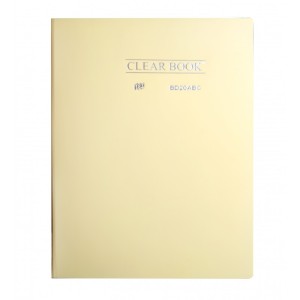 PASTA CATÁLOGO 20 FLS A4 CLEAR BOOK AMARELA PASTEL - YES