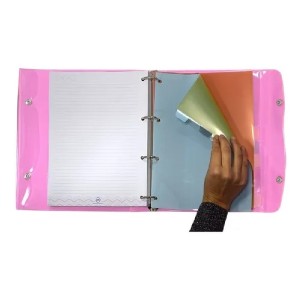 FICHÁRIO UNIVERSITÁRIO CRISTAL BREEZE ROSA 192 FOLHAS DAC