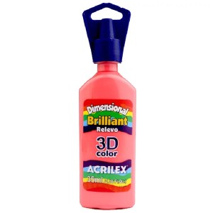 TINTA DIMENSIONAL BRILHANTE RELEVO 3D ROSA CHÁ 567 ACRILEX