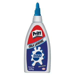COLA LÍQUIDA BRANCA LAVÁVEL 225G TENAZ PRITT
