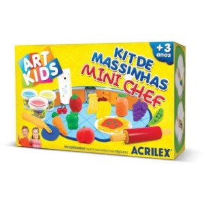 KIT DE MASSINHAS MINI CHEF ART KIDS ACRILEX