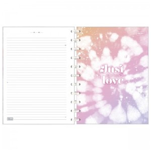 CADERNO UNIVERSITÁRIO TILIDISCO 1M GOOD VIBES  80 FLS TILIBRA
