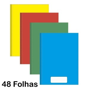 CADERNO BROCHURA 1/4 48FLS SORTIDO