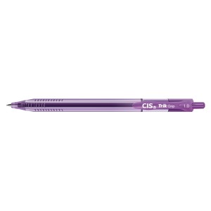 CANETA ESF TRIK GRIP 1,0MM ROXO CIS