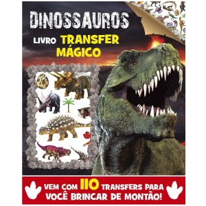 LIVRO COM TRANSFER MÁGICO DINOSSAUROS