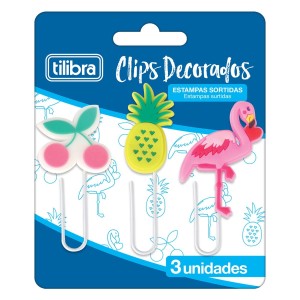 CLIPS DECORADOS 50MM 3 UNIDADES TILIBRA