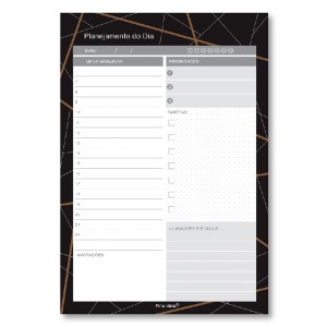 BLOCO TAREFAS DO DIA GEOMÉTRICO FINA IDEIA