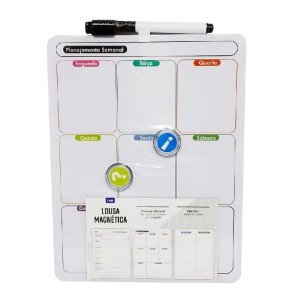 QUADRO PLANEJAMENTO 28X21,5CM MAGNÉTICO