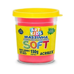 MASSINHA DE MODELAR SOFT 150G VERMELHO - ACRILEX