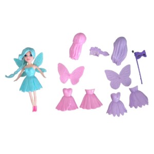 BONECA ABBIE FADA GUARDA ROUPAS DIVERTIDO ART BRINK