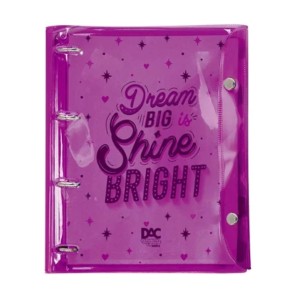 CADERNO ARGOLADO UNIVERSITÁRIO COLOR BUBBLE ROXO DAC