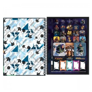 CADERNO ESPIRAL CD UNIV LIGHTYEAR 1M 80F TILIBRA