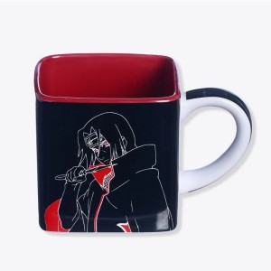 CANECA CUBO CERÂMICA AKATSUKI ITACHI 300ML ZONA CRIATIVA