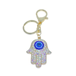 CHAVEIRO MÃO OLHO GREGO METAL