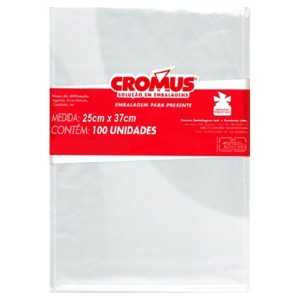 SACO TRANSP 25X37 INCOLOR C/100 UND CROMUS