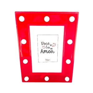 PORTA RETRATO LED 10X15 VOCÊ+EU=AMOR