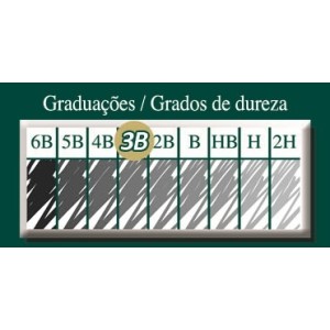 ECOLÁPIS GRAFITE CASTELL 9000 3B TÉCNICO FABER-CASTEL
