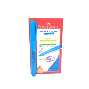 CANETA MARCA TEXTO GRIFPEN  AZUL  12 UNIDS FABER-CASTELL