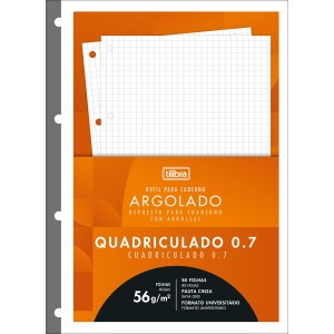 REFIL TILIFLEX QUADRICULADO 7X7 UNIV ACADÉMIE 80 FLS TILIBRA