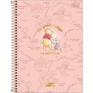 CADERNO ESPIRAL CD UNIV 20M POOH 320 FLS TILIBRA CONNECT