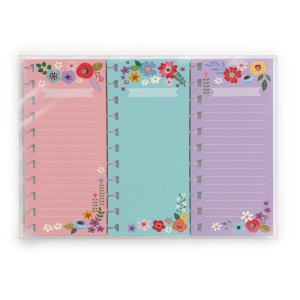 BLOQUINHOS FOLHAS REMOVÍVEIS FLORAL FINA IDEIA