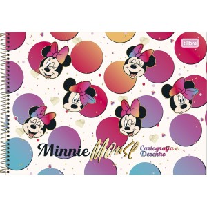CADERNO ESP CARTOGRAFIA E DESENHO CD MINNIE 80 FLS TILIBRA