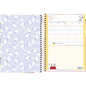 CADERNO ESPIRAL CD 1/4 SNOOPY 80 FLS TILIBRA