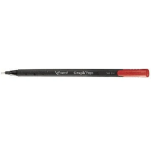 CANETA GRAPH PEPS FINELINER 0.4 VERMELHO MAPED