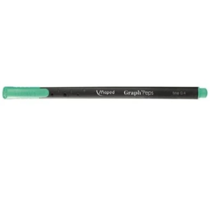 CANETA GRAPH PEPS FINELINER 0.4 VERDE JADE MAPED