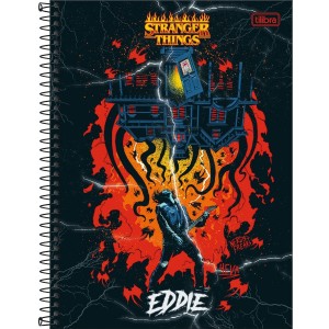 CADERNO ESPIRAL UNIV 1M STRANGER THINGS 80F TILIBRA CONNECT