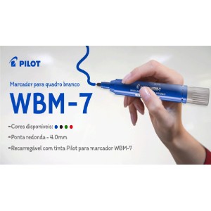 MARCADOR PARA QUADRO BRANCO RECARREGAVEL WBM-7 VM PILOT
