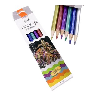 LÁPIS DE COR SOUL METALLIC 6 CORES BRW