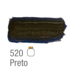 TINTA GUACHE 250ML PRETO 520 ACRILEX