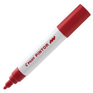 CANETA MARCADOR PILOT PINTOR MEDIA 1.4MM CLASSICA VERMELHO
