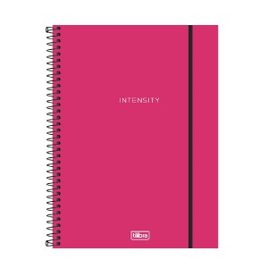 CADERNO ESPIRAL CAPA PLAST UNIV 1M NEON ROSA 80FLS TILIBRA