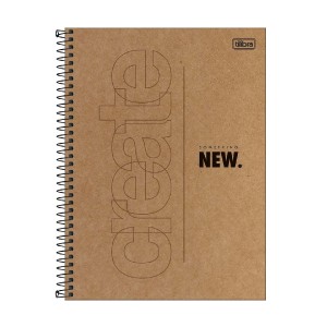 CADERNO ESPIRAL CD COLEGIAL KRAFTWORK 1M 80 FLS TILIBRA