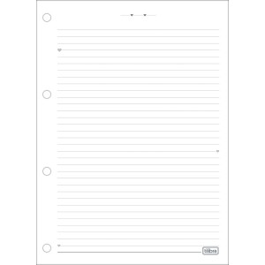 REFIL TILIFLEX P/ FICHARIO UNIVERSITARIO HAPPY 80FLS TILIBRA