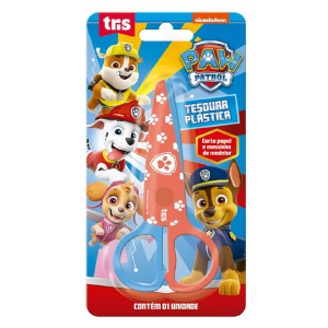 TESOURA ESCOLAR PLÁSTICA PATRULHA CANINA TRIS