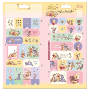 ADESIVO DECORADO DUPLO POOH TILIBRA