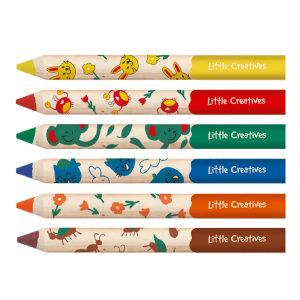 MEU PRIMEIRO LÁPIS DE COR 6C LITTLE CREATIVES FABER-CASTELL