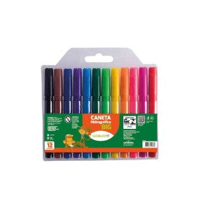 CANETA HIDROGRÁFICA BIG JUMBO 12 CORES LEO&LEO