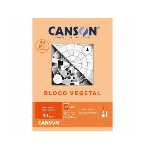 BLOCO VEGETAL TECNICO A4 90G 50FLS CANSON