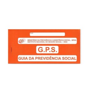CARNÊ GPS INSS GUIA PREVIDÊNCIA SOCIAL 12 FLS 2 VIAS TAMOIO