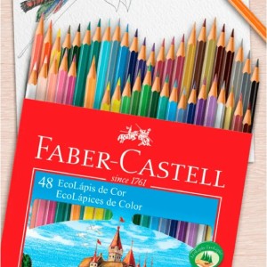ECOLÁPIS DE COR 48 CORES FABER-CASTELL
