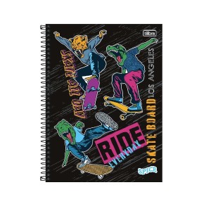 CADERNO ESPIRAL UNIVERSITÁRIO CD 1M 80FLS SPICE MASC TILIBRA