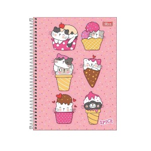 CADERNO ESPIRAL UNIVERSIT CD 10M 160F SPICE FEM TILIBRA