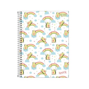 CADERNO ESPIRAL CD UNIV 20M SPICE FEM 320 FLS TILIBRA